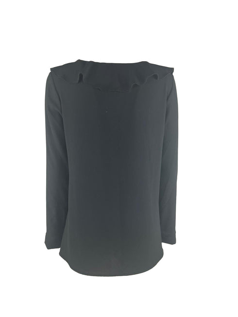 Elegant Ruffle-Trimmed Blouse